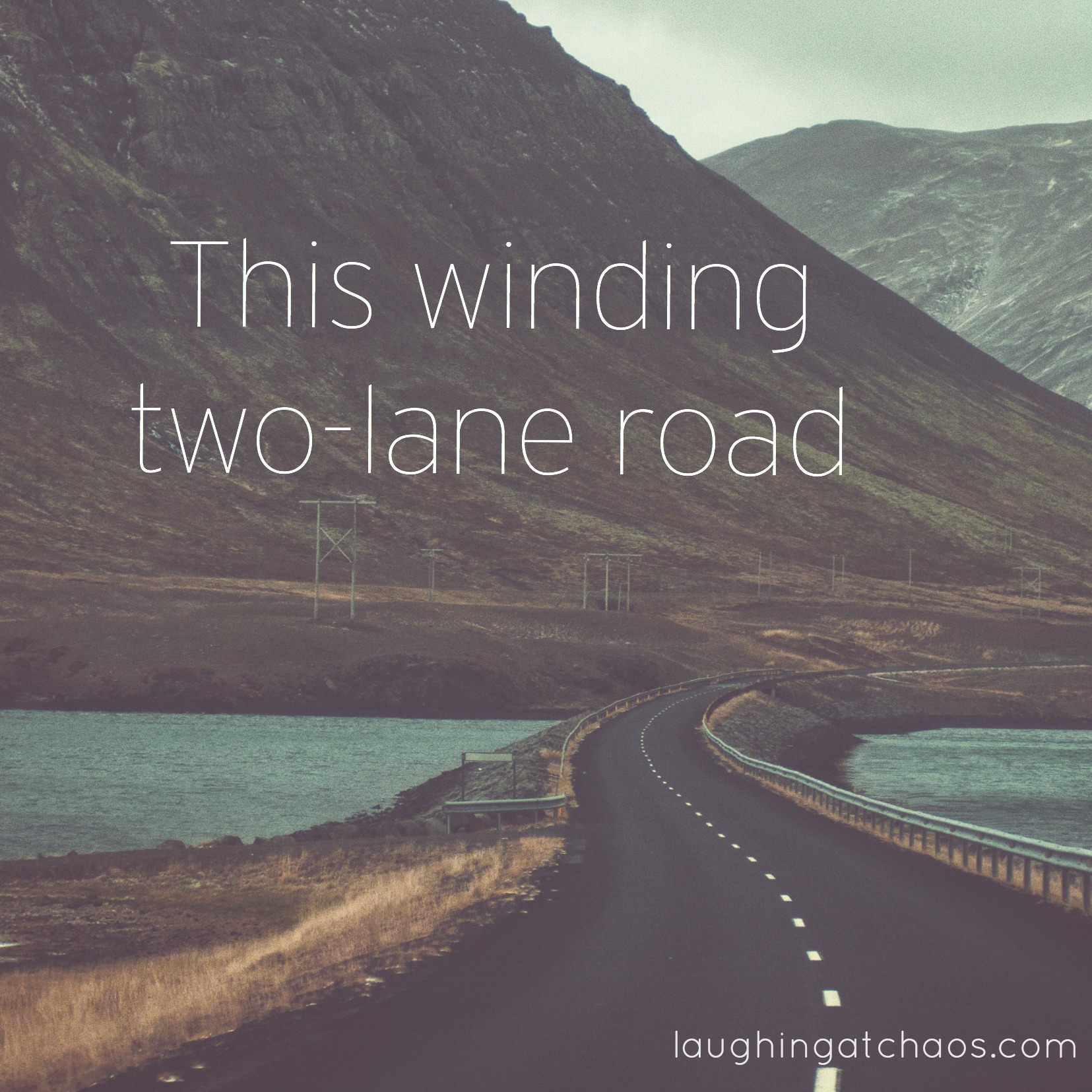 This winding two-lane road